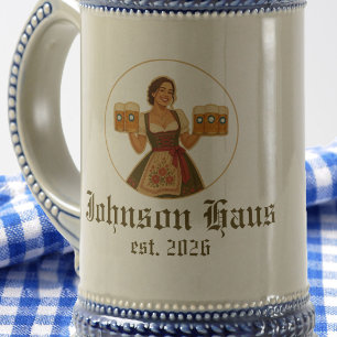 Oktoberfest Bayerische Deutsche Biermagd Bierglas