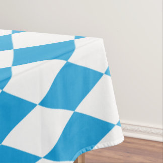 Oktoberfest Bayerisches Blau und Weiß große Diagon Tischdecke