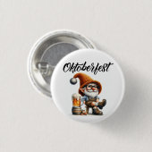 Oktoberfest Beer Gnome Button (Vorne & Hinten)