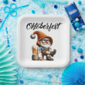 Oktoberfest Beer Gnome Pappteller (Party)