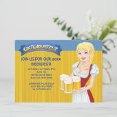 Oktoberfest Beerfest Einladung (Stehend Vorderseite)