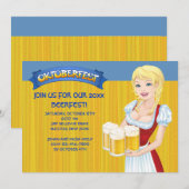 Oktoberfest Beerfest Einladung (Vorne/Hinten)