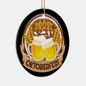 Oktoberfest bejubelt deutsches Drinking Beer Party Keramik Ornament (Rechts)