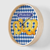 OKTOBERFEST Bier Fest traditionelle deutsche Breze Uhr (Winkel)