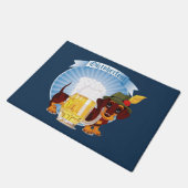 Oktoberfest-Bier und Doormat Fußmatte (Schrägansicht)