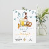 Oktoberfest Bierbrauen Party Einladung (Stehend Vorderseite)