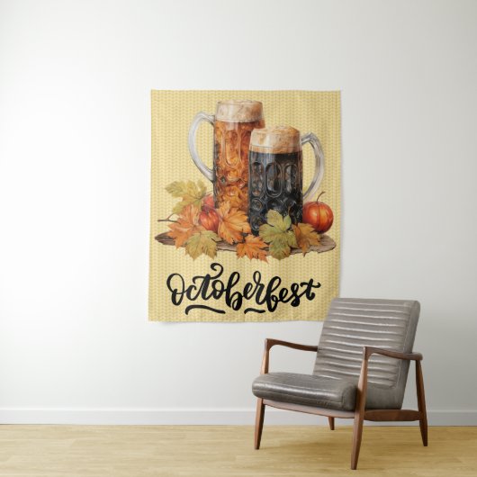 Oktoberfest-Bierbrauerei Tasse Tapestry Wandteppich (Beispiel)