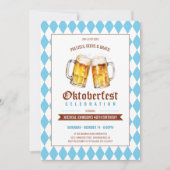Oktoberfest Bierbraut Party 40. Geburtstag Einladung (Vorderseite)
