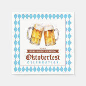 Oktoberfest-Biere Geburtstagsparty Serviette (Vorderseite)