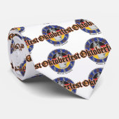 Oktoberfest Biere und Bretzels Krawatte (Gerollt)