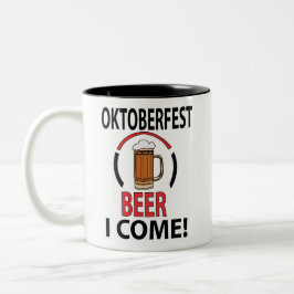 Oktoberfest Bierfest Falknerei - Falconeria Locarn Zweifarbige Tasse