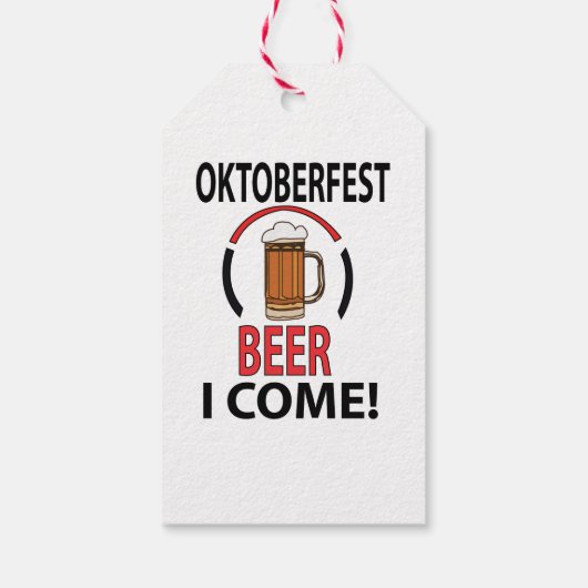 Oktoberfest Bierfest Party Oktoberfest Geschenkanhänger (Rückseite)