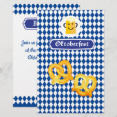 OKTOBERFEST Bierfestival Bayerische Flagge blau Briefpapier (Vorne/Hinten)