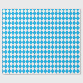 OKTOBERFEST Bierfestival Bayerische Flagge blau Geschenkpapier (Flach)