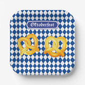 OKTOBERFEST Bierfestival Dekoration Bayerische Fla Pappteller (Vorderseite)