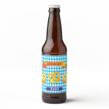 OKTOBERFEST Bierfestival Dekoration Blaues Muster