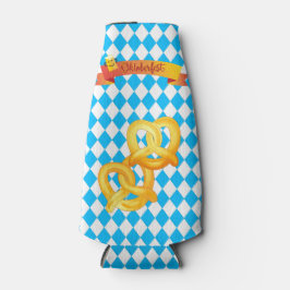 OKTOBERFEST Bierfestival Dekoration Blaues Muster Flaschenkühler