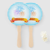 OKTOBERFEST Bierfestival Dekoration Fächer (Vorne und Hinten)