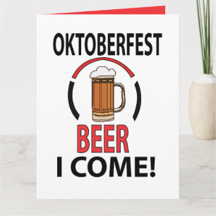Oktoberfest Bierfestival Lustig Karte