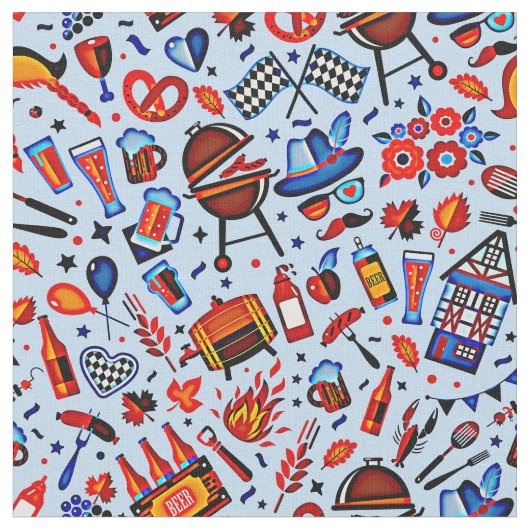 Oktoberfest Bierfestival Stoff (Nahaufnahme)