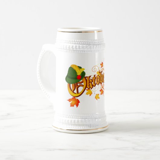 Oktoberfest Bierglas (Vorderseite Links)