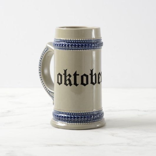 Oktoberfest Bierstein: Funny Oktoberfest Tasse (Vorderseite Links)