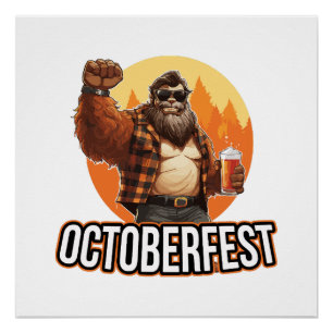Oktoberfest Bigfoot Poster