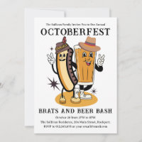 Oktoberfest Brands und Bierfall-Party Retro