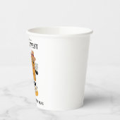 Oktoberfest Brands und Bierfall-Party Retro Pappbecher (Links)