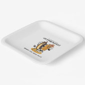 Oktoberfest Brands und Bierfall-Party Retro Pappteller (Gewinkelt)