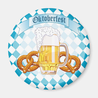 Oktoberfest-Bretzels & Biere Magnet