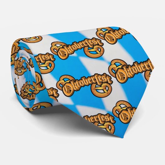 Oktoberfest-Brezeln mit Text Krawatte (Gerollt)