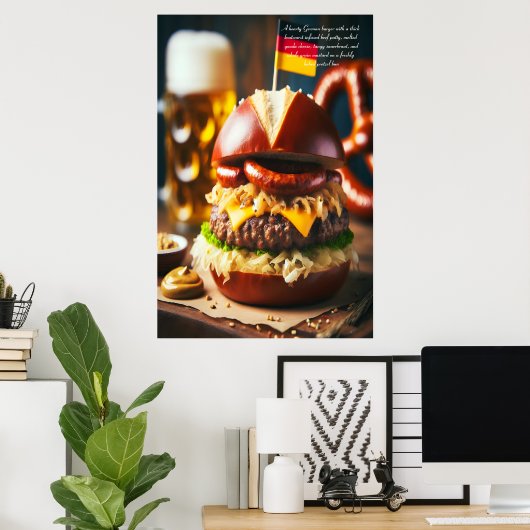 Oktoberfest-Burgerfest 24x36 Poster (Heimbüro)