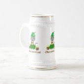 Oktoberfest Cartoon Locarno Bierglas (Vorderseite Links)