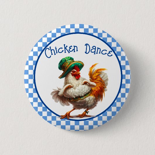 Oktoberfest Chicken Dance Button (Vorderseite)