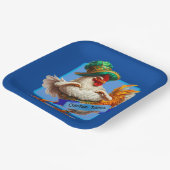 Oktoberfest Chicken Dance Pappteller (Gewinkelt)