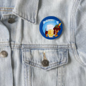 Oktoberfest-Dackel-Hund Button (Beispiel)