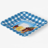 Oktoberfest-Dackel Pappteller (Gewinkelt)
