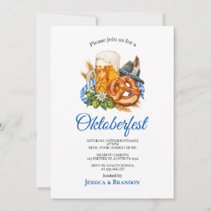 Oktoberfest Deutsche Brezel Bierparty  Einladung