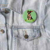 Oktoberfest Deutscher Schäferhund Button (Beispiel)