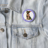 Oktoberfest Deutscher Schäferhund Button (Beispiel)