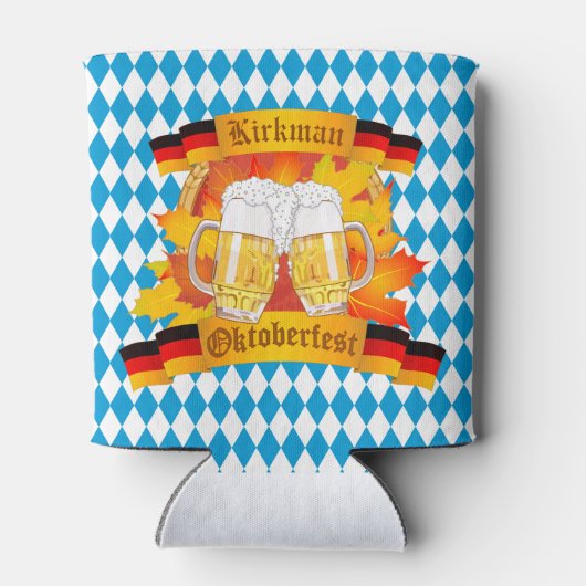 Oktoberfest Deutsches Bier Festival mit Ihrem Dosenkühler (Rückseite)