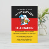 OKTOBERFEST Deutsches Bier-Party Einladung (Stehend Vorderseite)