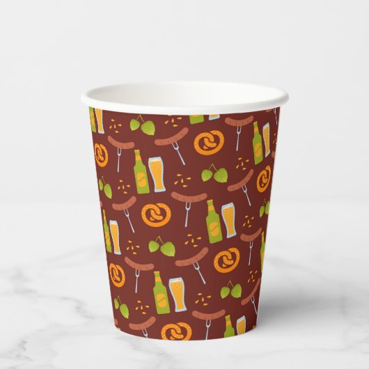 Oktoberfest - Deutsches Bierfestival Pappbecher (Rückseite)