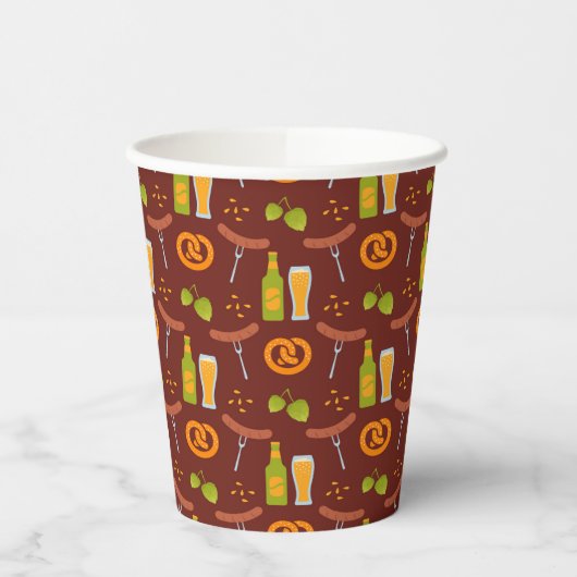 Oktoberfest - Deutsches Bierfestival Pappbecher (Links)
