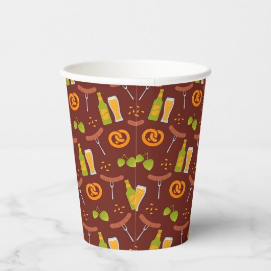 Oktoberfest - Deutsches Bierfestival Pappbecher (Rechts)