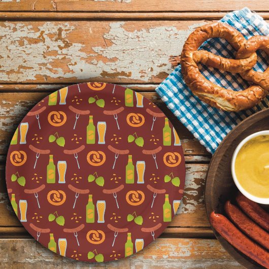 Oktoberfest - Deutsches Bierfestival Pappteller