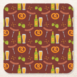 Oktoberfest - Deutsches Bierfestival Rechteckiger Pappuntersetzer