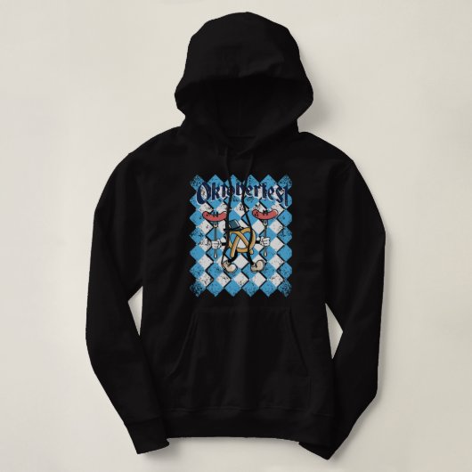 Oktoberfest Deutschland Festival Spaß Long Sleeve Hoodie (Design vorne)