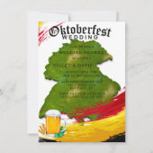 Oktoberfest Deutschland Karte Polterabend (Vorderseite)